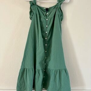 Green Button-Down Dress